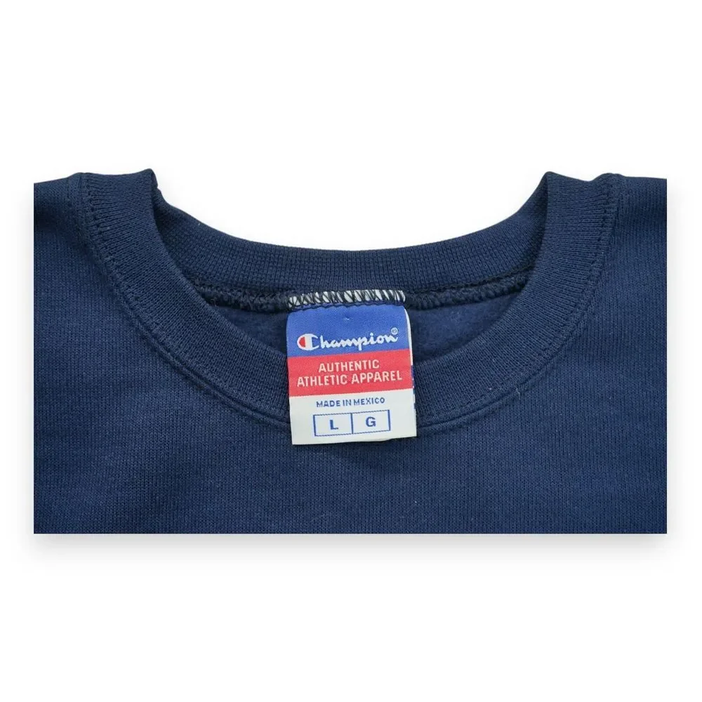 Vintage 90s NWOT Champion Sweatshirt Mens Size Large Blue Cotton‎ Blend